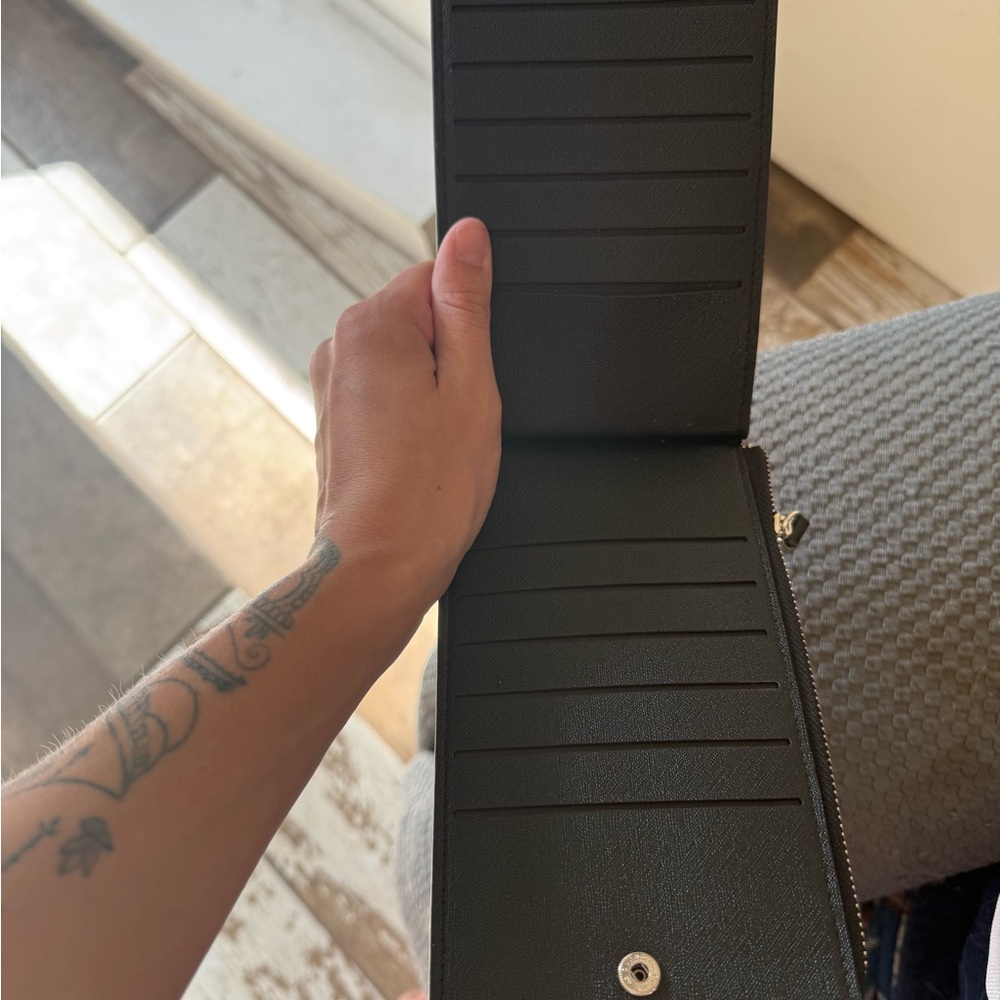 Black Wallet with Card Slots